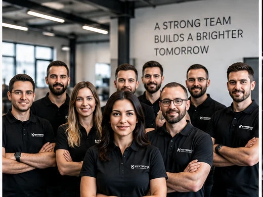 Conceptual Kyntrivo team portrait illustrating future company culture