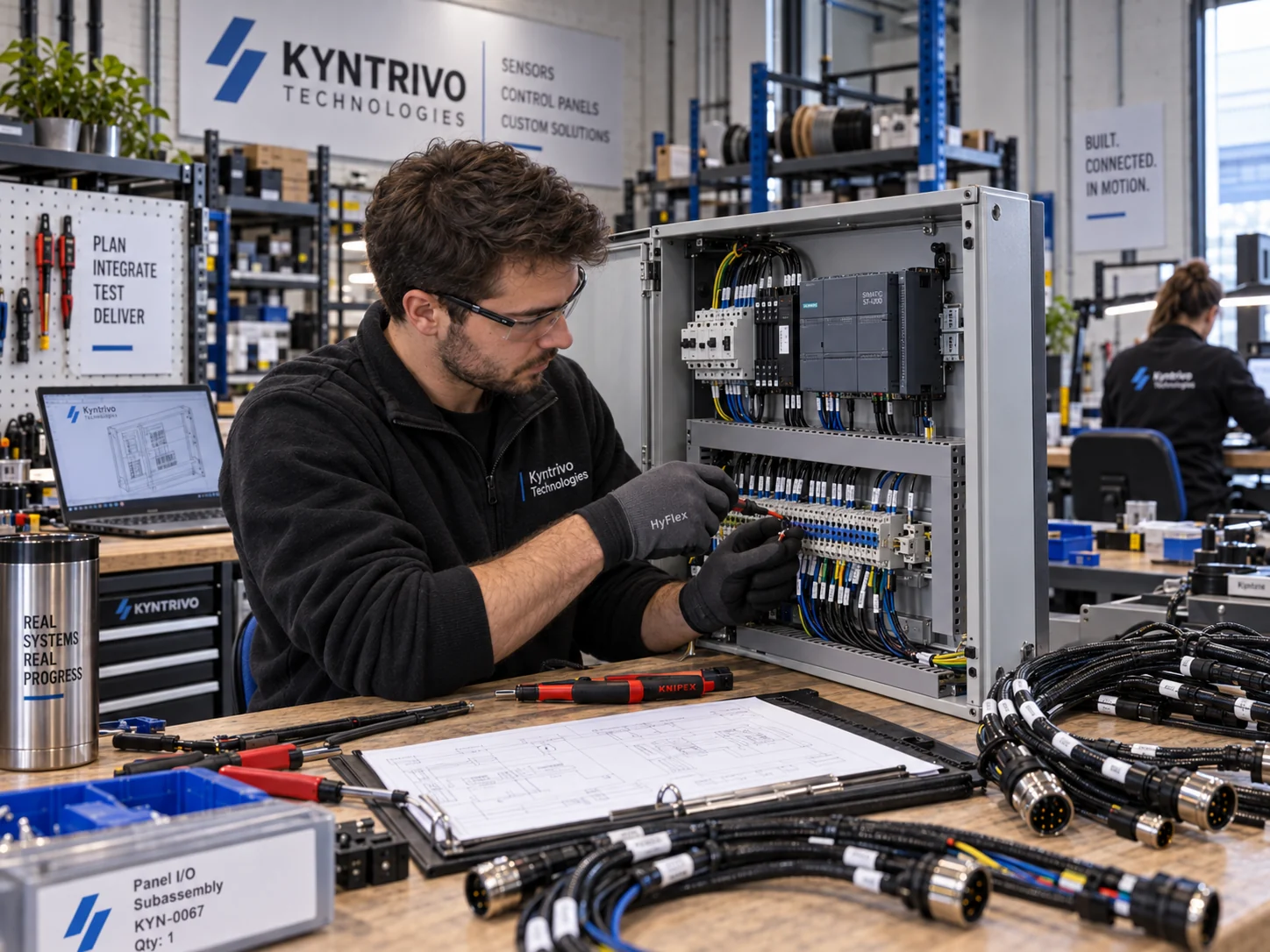 Control panel assembly work at Kyntrivo