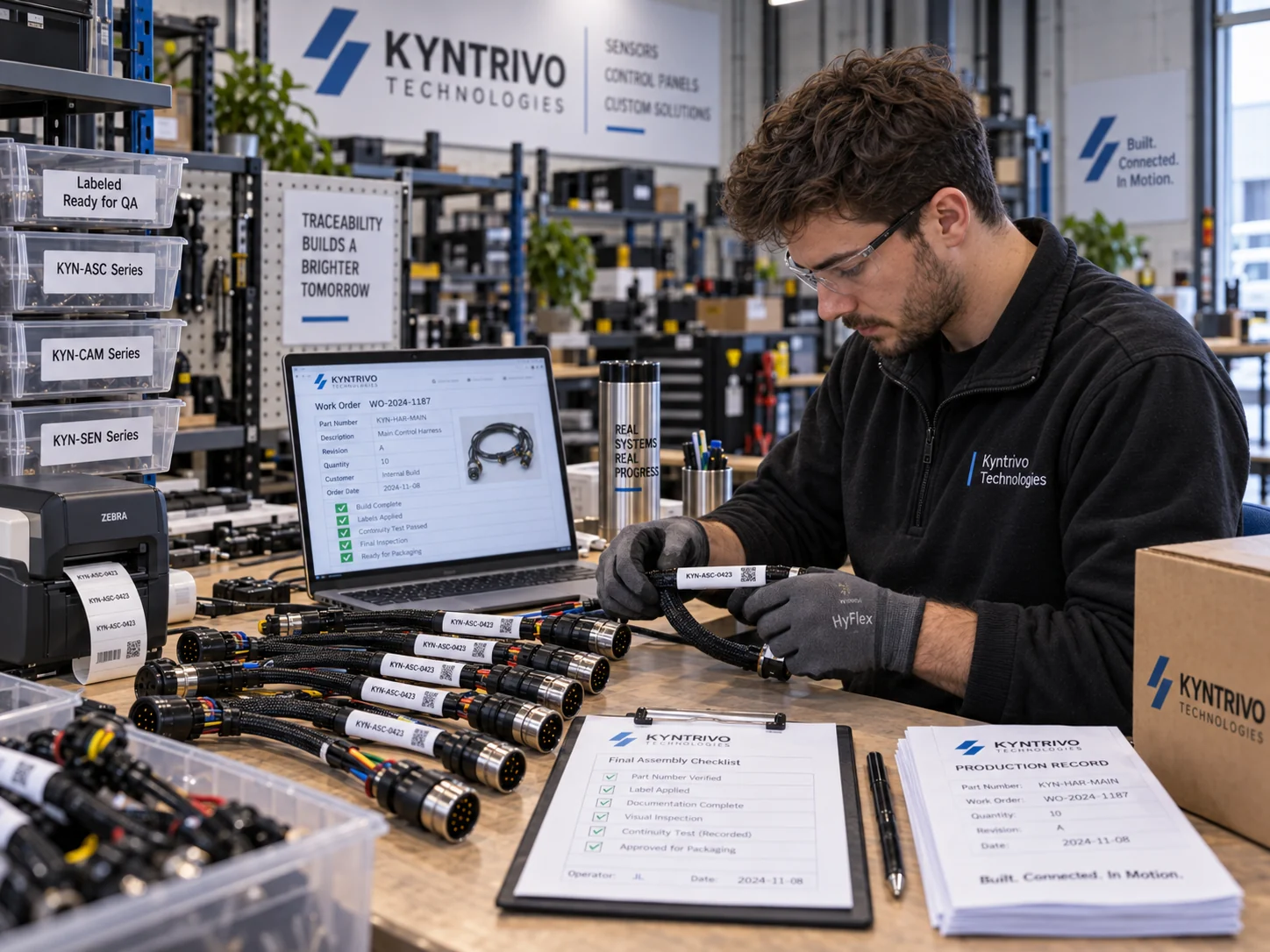 Assembly and traceability station at Kyntrivo