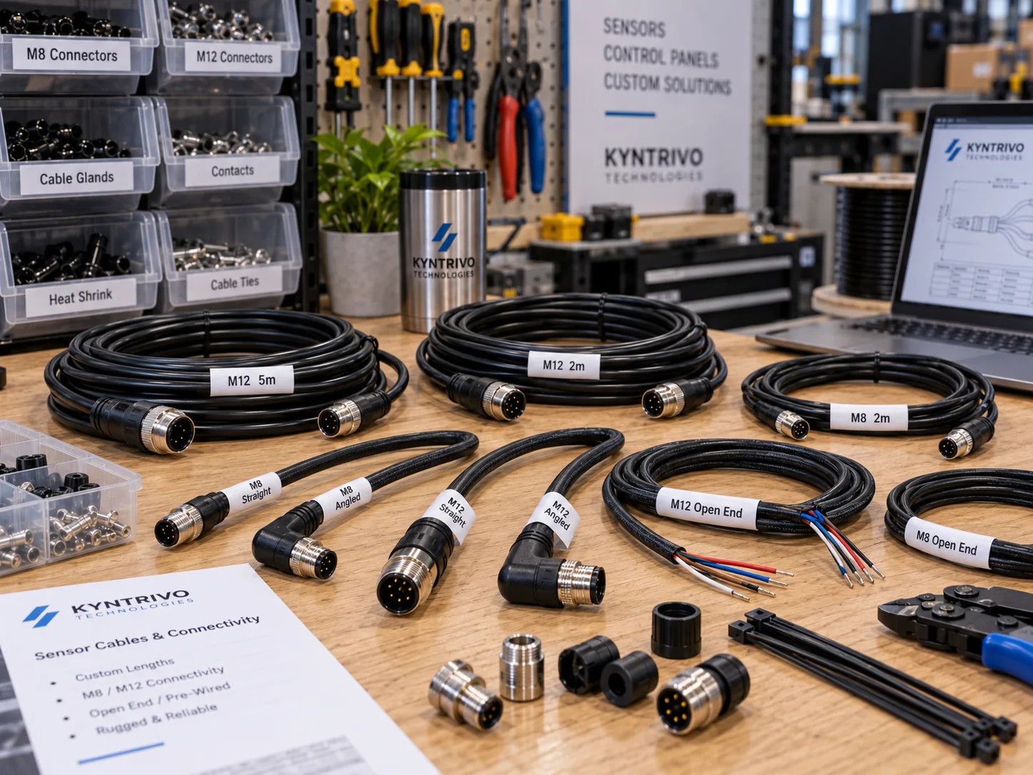 Sensor and actuator cables
